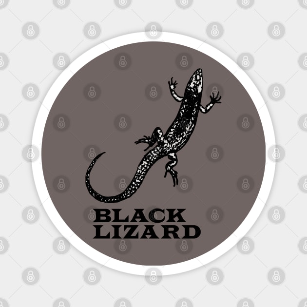 Black Lizard Magnet by ThirteenthFloor